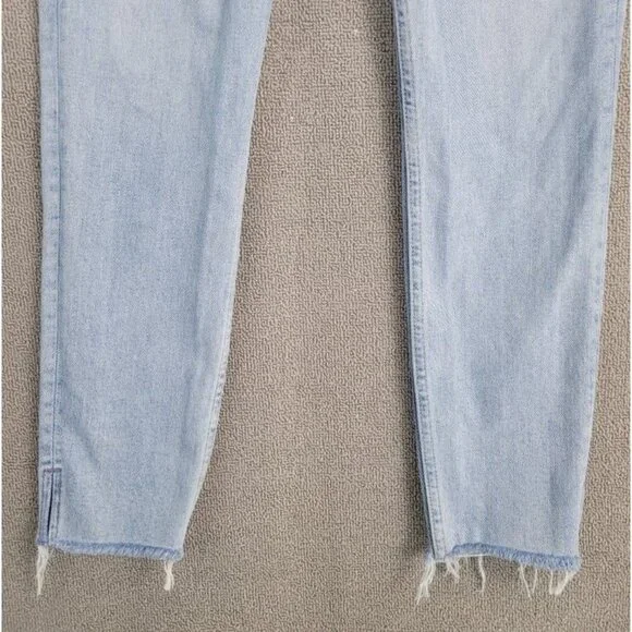 GRLFRND Size 26 Light Wash Titanium Karolina Raw hem Skinny Jean - Picture 5 of 12